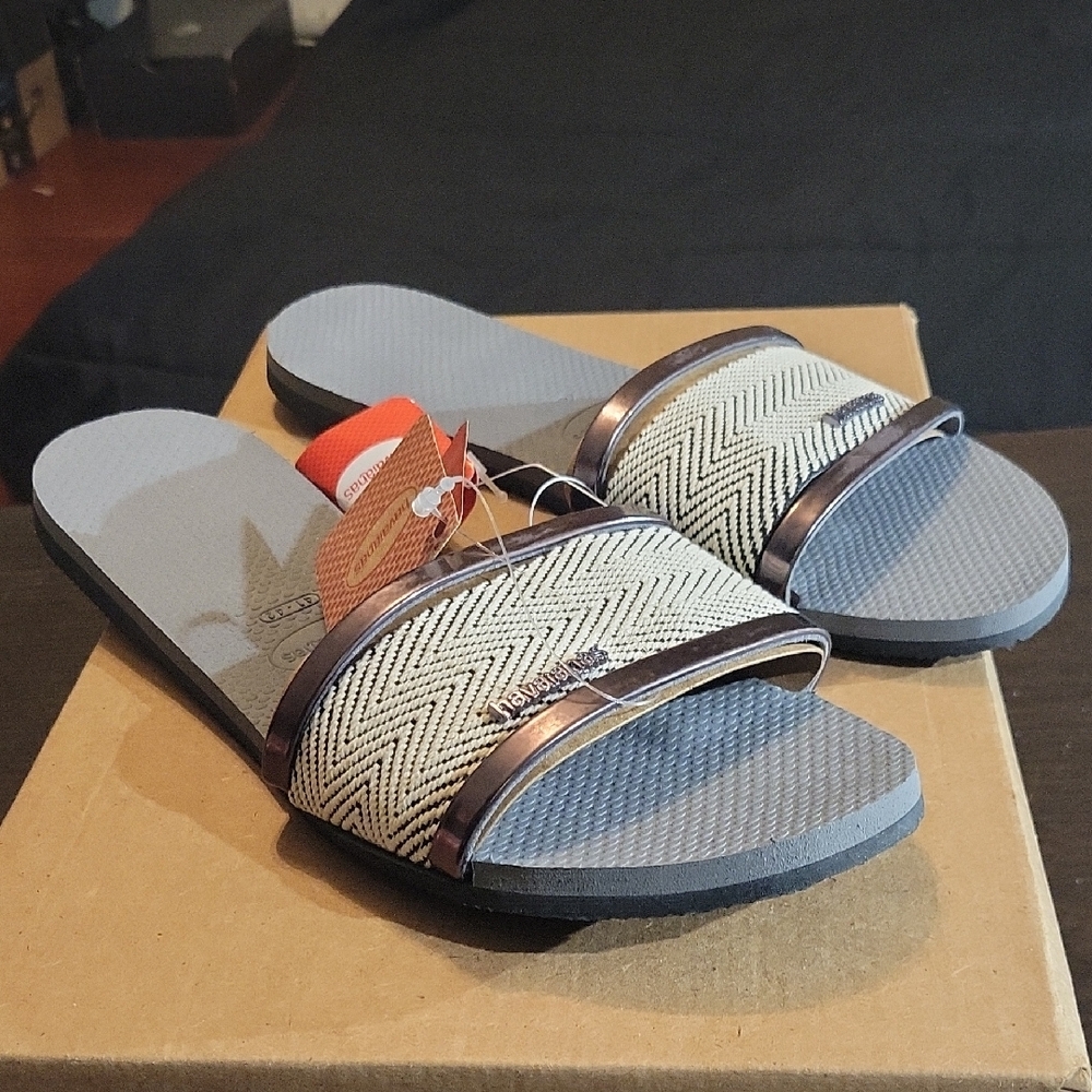 Havaianas Women's You Trancoso Premium Slide Sandals Size 9.5/10 NWT - Picture 3 of 6